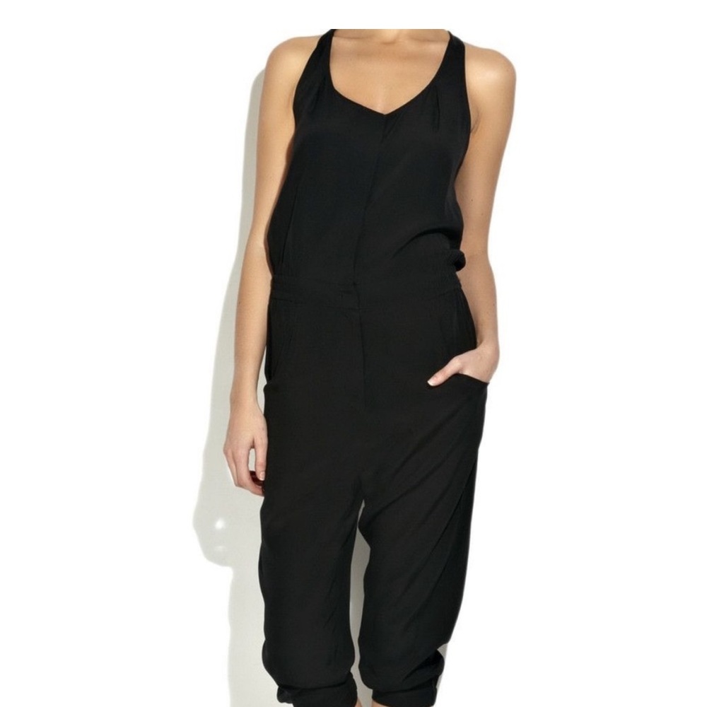 Vince Silk Blend Racer Back Jumpsuit
